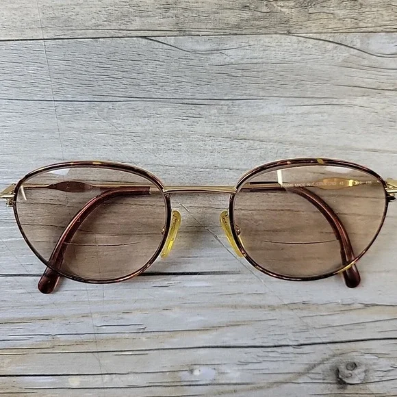 Vintage Carrera 5763 41 Sunglasses Tortoise - Gold Panto Round FRAMES ONLY Rare - Picture 8 of 11